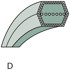 Dvostruki klinasti remen 5/8" x 130 1/2", 15,9 x 3315